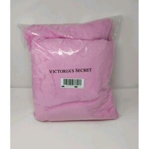 Victoria's Secret Plush Throw Blanket Faux Fur Pink 50" x 60" Limited Edition